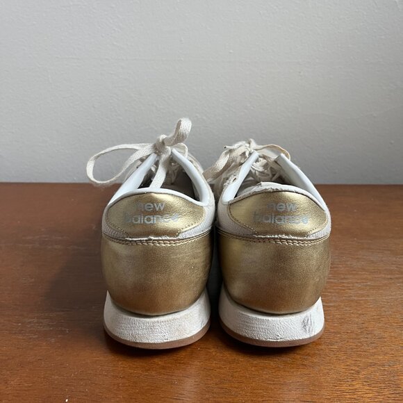 New Balance x J Crew 520 Gold and Cream Sneakers, Size 10 - Picture 6 of 7